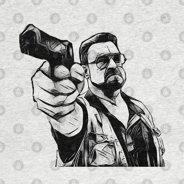 the big lebowski walter by RetroScribbles